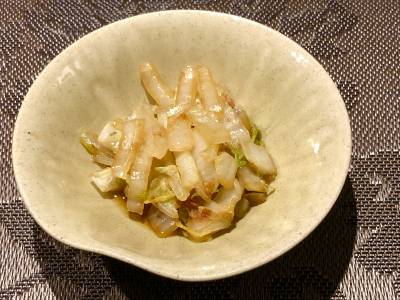 白菜のおかか炒め