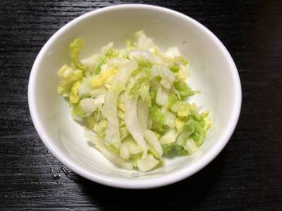 塩もみ白菜