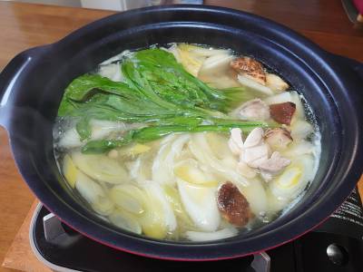 鶏肉のシンプル水炊き