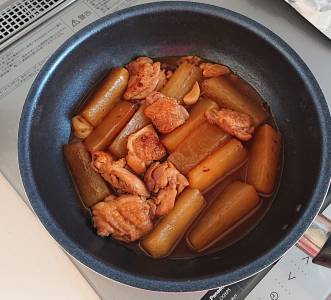 大根と鶏のオイスターソース煮