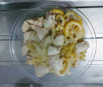 鶏もも肉のレモン塩だれ