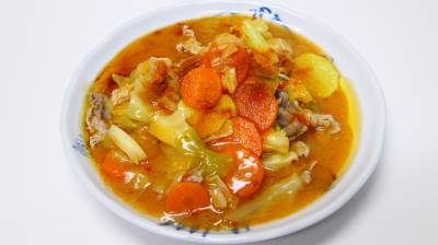 豚こまのピリ辛豆板醤(トーバンジャン)煮