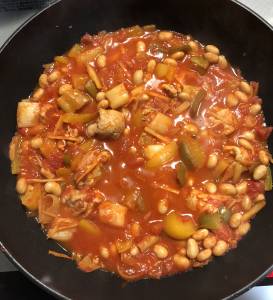 豚肉と大豆のバスク風