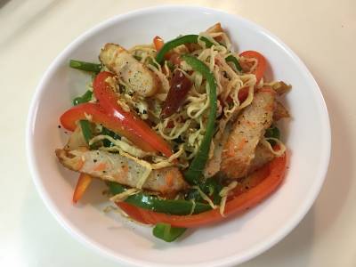 切り干し大根のガーリック塩炒め