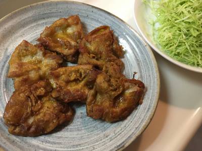 豚ロース肉のカレー揚げ