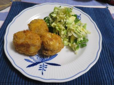 カリフラワーの肉巻きフライ