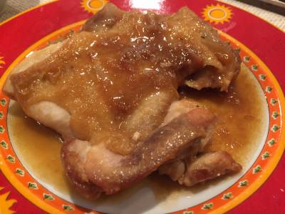 鶏もも肉の梅煮