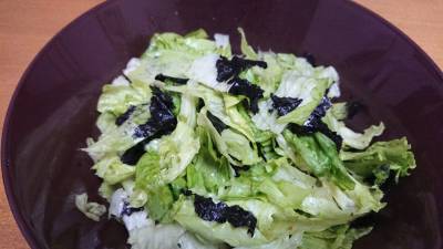 のりとレタスのサラダ