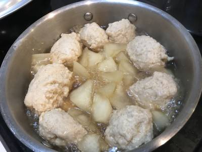 大根と肉だんごのしょうゆ煮
