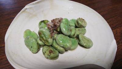 そら豆のおつまみ2種