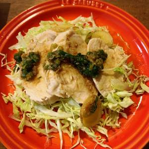 かんたん蒸し鶏