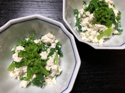 菜の花の白あえ