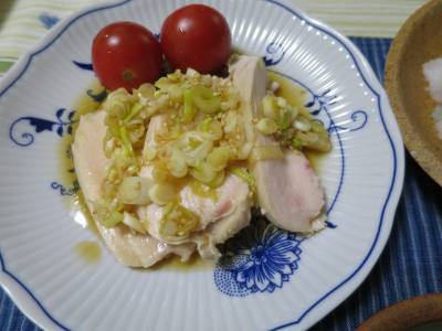 かんたん蒸し鶏