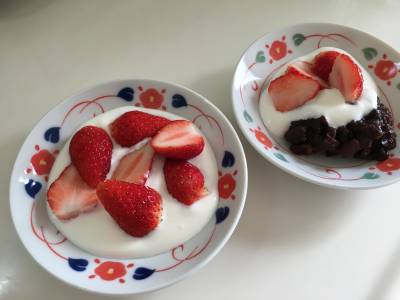 いちごのヨーグルトクリーム