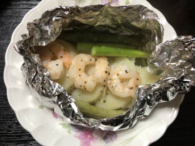 アスパラのホイル蒸し