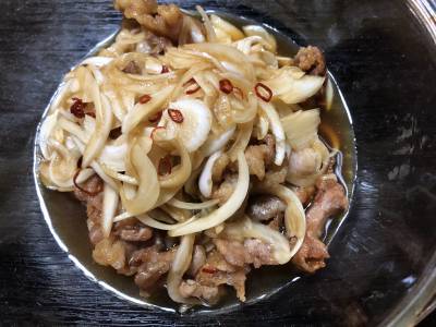 新たまねぎと豚肉の南蛮漬け