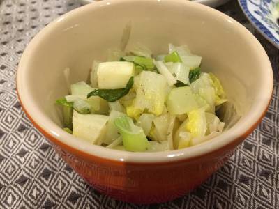 白い野菜のカポナータ