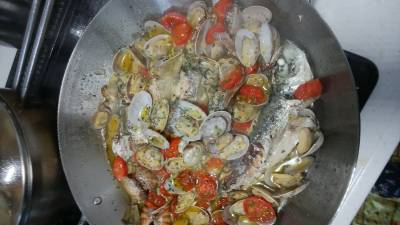 あじのアクアパッツァ