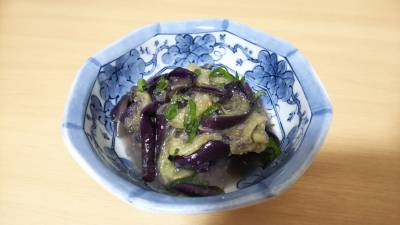 なすと青じそのナムル