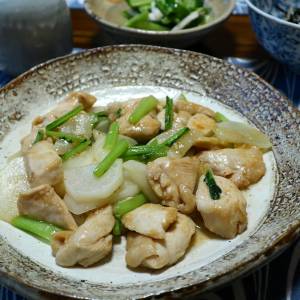 かぶと鶏むね肉の炒め物