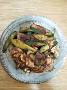 きゅうりの回鍋肉(ホイコーロー)