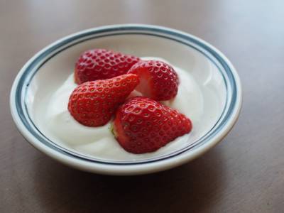 いちごのヨーグルトクリーム