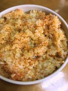 にんじんおこわ