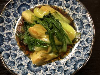 チンゲンサイのオイスターソース炒め