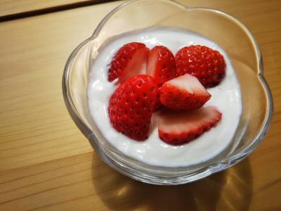 いちごのヨーグルトクリーム