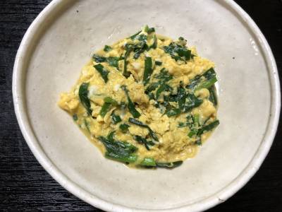にらたま炒め