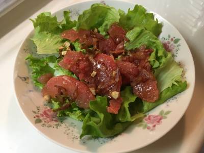 グレープフルーツのサラダ