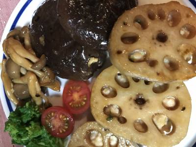 れんこんのつくねのっけ