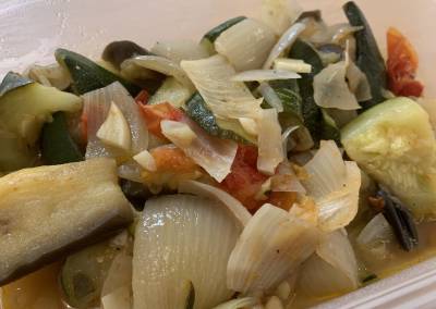 夏野菜のレンジ蒸し