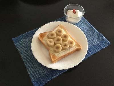 バナナ＆チーズトーストプレート