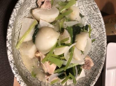 鶏とかぶの中華蒸し煮