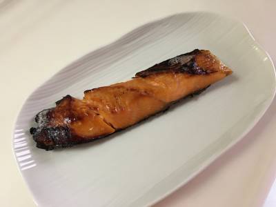 魚とおにぎりの甘酒みそ焼き