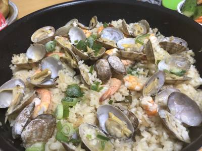 あさりのフライパンパエリア