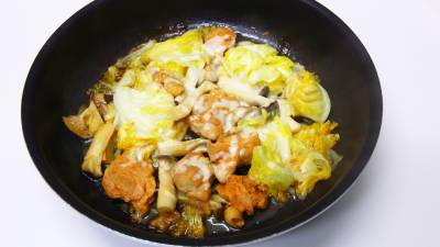 くし形キャベツのチーズタッカルビ風