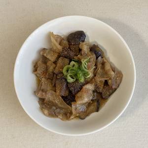 なすと豚肉のしぎ焼き