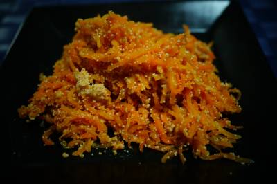 にんじんの明太子炒め