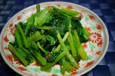 小松菜のおかか炒め