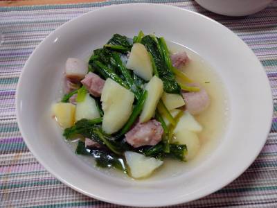 発酵豚と新じゃがのスープ