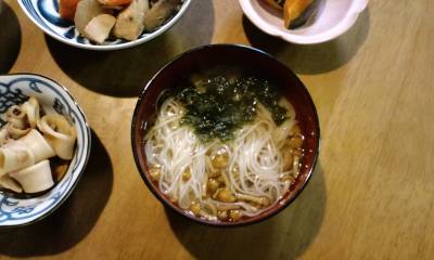 なめこにゅうめん