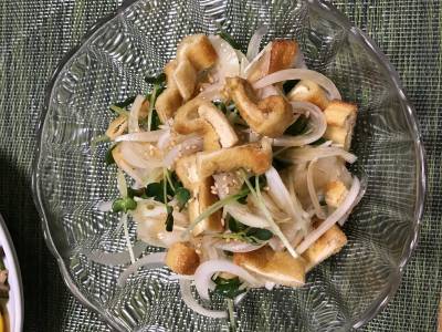 新たまねぎと油揚げのあえ物