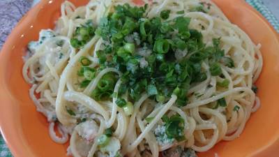 たらこと青じそのスパゲッティ