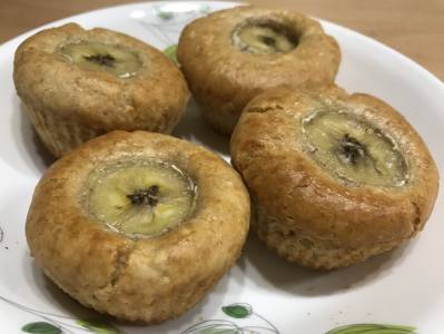 米粉のバナナマフィン