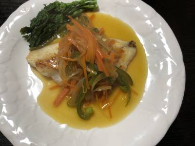 たいの野菜あんかけ