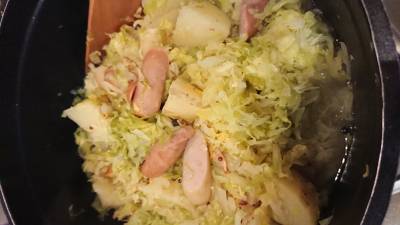 春キャベツのシュークルート