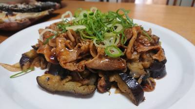 なすのそぼろカレーあんかけ