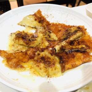 チーズの羽根つきバナナ